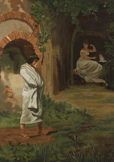 Numa Pompilius consultant la nymphe Égérie - Spanish School